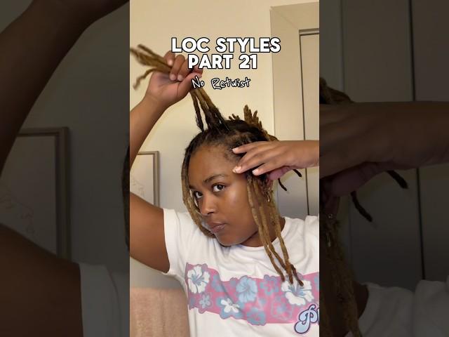 quick + easy no rewtist barrel rolls loc style ! #locs #locstyles