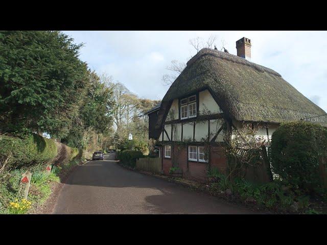 Wherwell Village Walk, English Countryside 4K