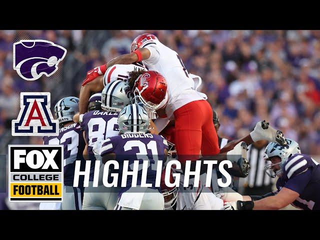 No. 20 Arizona Wildcats vs. No. 14 Kansas State Wildcats Highlights | FOX College Football