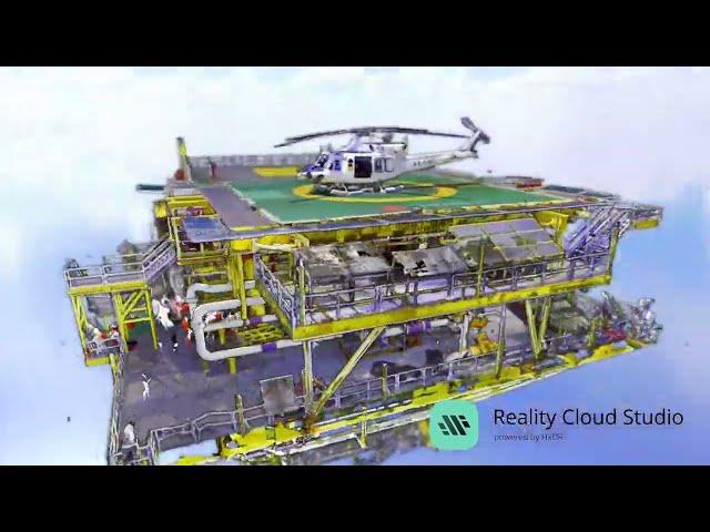 RTC360 Offshore Platform data in Reality Cloud Studio, powered by HxDR