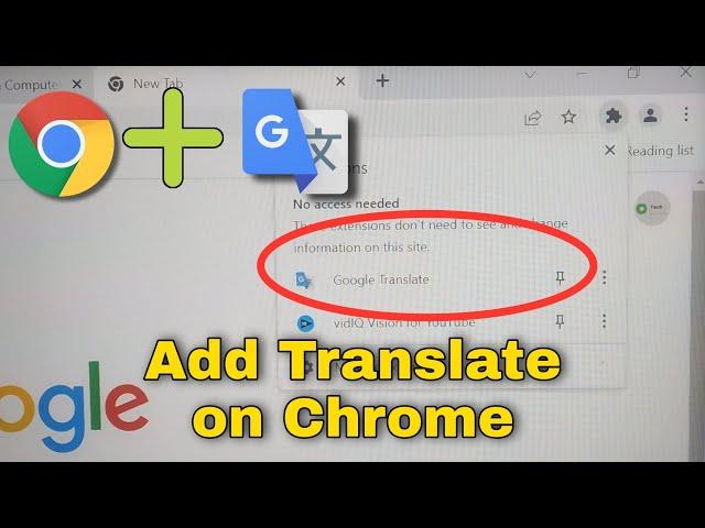 How to Add Google Translate Extension to Chrome