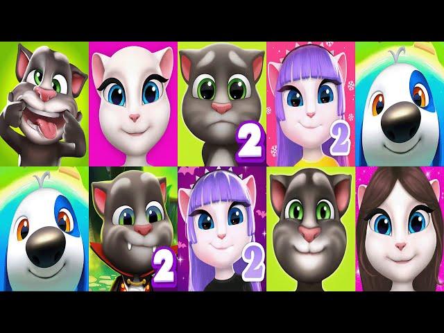 My Talking Tom2 vs Talking Tom vs Talking Angela vs Talking Angela2 vs Hank Islands New Game Ep4222