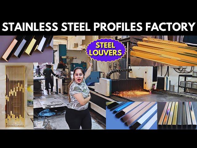 Stainless Steel Profile and PVD SS Louvers Factory | Cnc Laser cutting | New Interior Design Trend