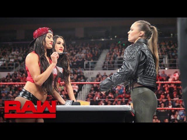 Ronda Rousey & Nikki Bella come face-to-face for Women's Title Contract Signing: Raw, Oct. 22, 2018