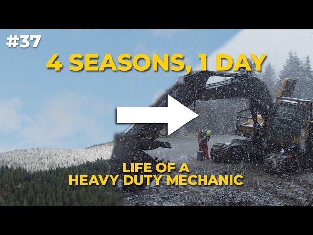 What It's Like Being A Field Mechanic in Canada! - Interesting WEATHER?