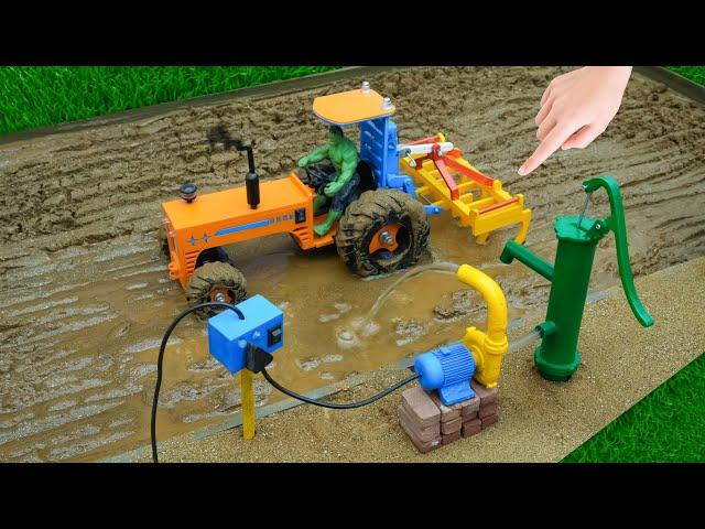 Diy tractor mini borewell drilling machine  science project |submersible water | @topminigear