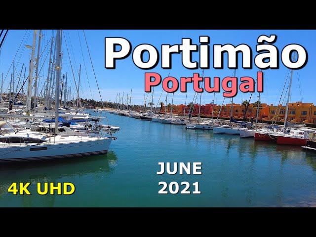 Portimao Marina - Portugal Walking tour [4K Ultra HD]