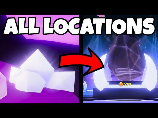 ALL LIGHT CRYSTAL LOCATIONS in Roblox Bubble Gum Simulator Infinity (BGSI)