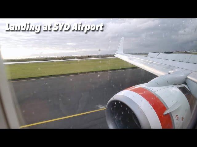 WET WEATHER! Virgin Australia Boeing 737 800 Landing at Sydney Airport