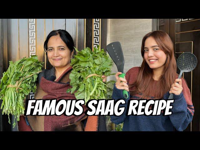 Mama ki Famous Saag Recipe |Cooking karty huwe ungli cutt gaye