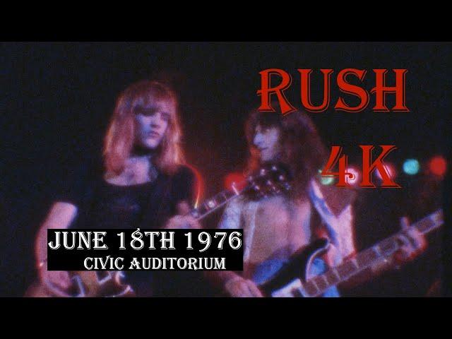 Rush  - 8mm - 4K video - June 18, 1976 Oshawa Ontario Canada 2112 tour