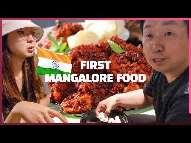 SO SHOCKED.. FIRST REACTION MANGALORE FOODㅣVlog with Daddy in India 