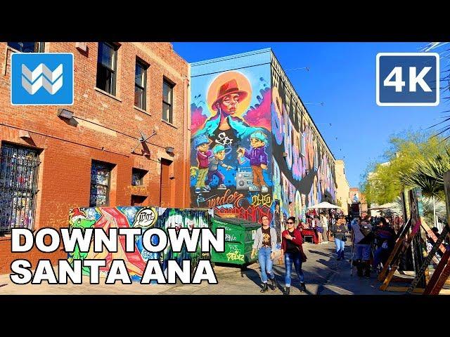 [4K] Downtown Santa Ana California - Walking Tour Vlog & Travel Guide