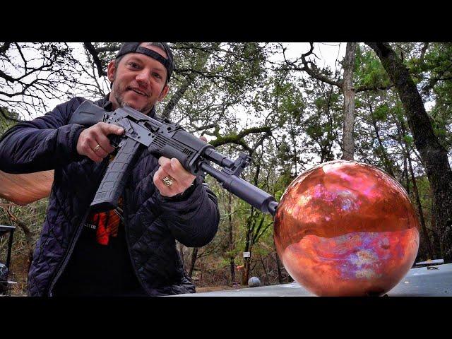 AK-105 vs $3,000 Solid Copper Ball