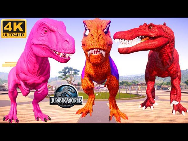 Spiderman T-Rex vs All Big Carnivores dinosaurs fighting best dinosaur game & dino cartoon - Part 2