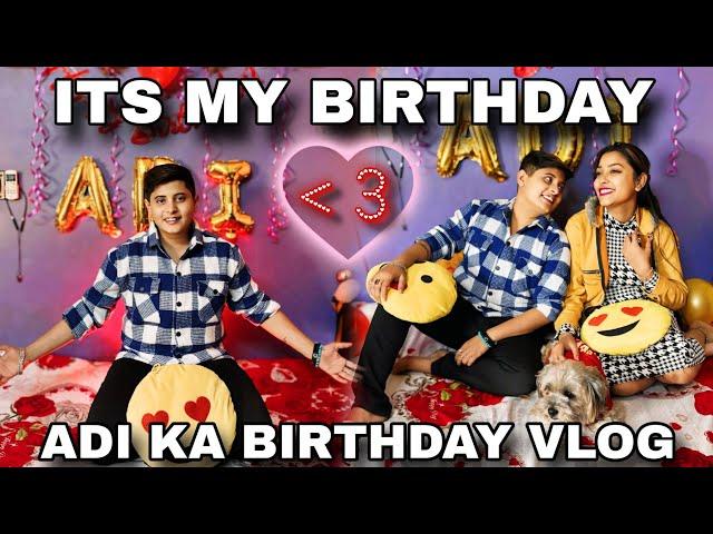 Romantic Midnight Birthday Surprise For ADI ️ BIRTHDAY CELEBRATION VLOG  #birthdayvlog #romantic