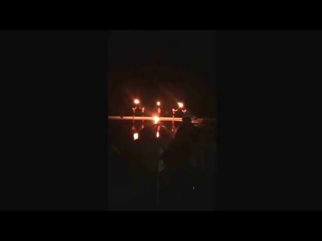 Fire show on holiday at the Matina pefkos rhodes.