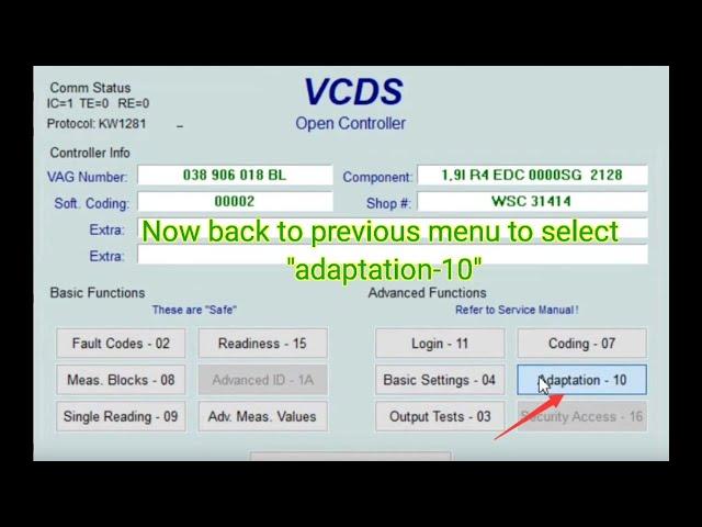 VAG VW EGR Delete by VCDS Adaptation