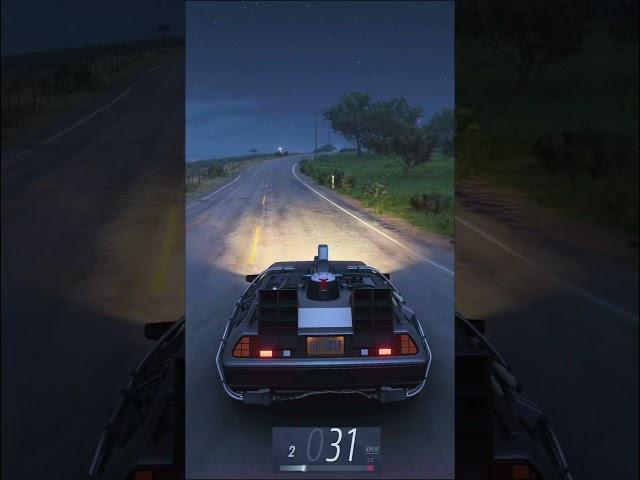 DeLorean Time travel In Forza is real!  #fh5