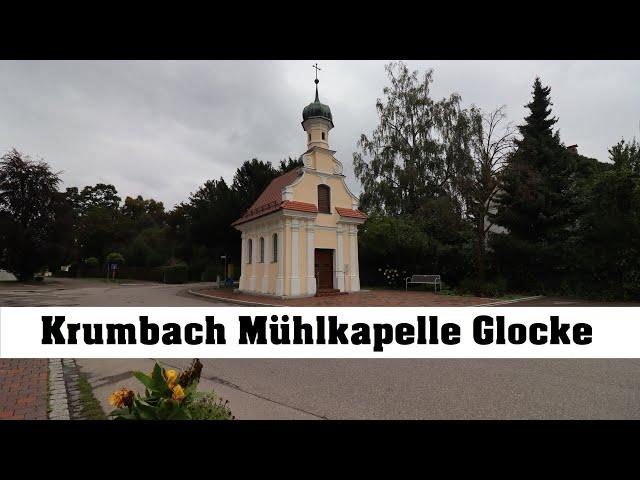 KRUMBACH/Schwaben (D), Mühlkapelle, Läuten der Glocke