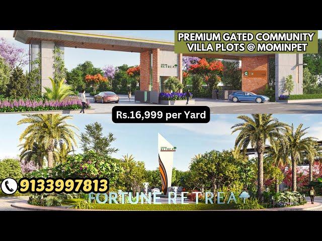 DTCP & RERA Approved || Premium Gated Community Villa Plots || Rs.16,999/- || Mominpet || Hyderabad