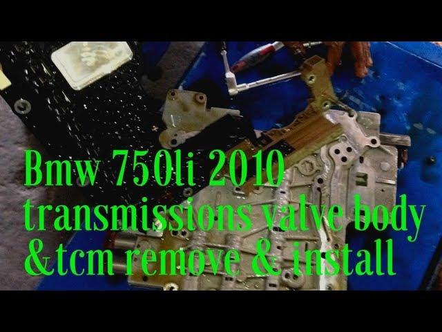 BMW 750LI 2011 TRANSMISSION 6HP 28X VALVE BODY REMOVE & INSTALL