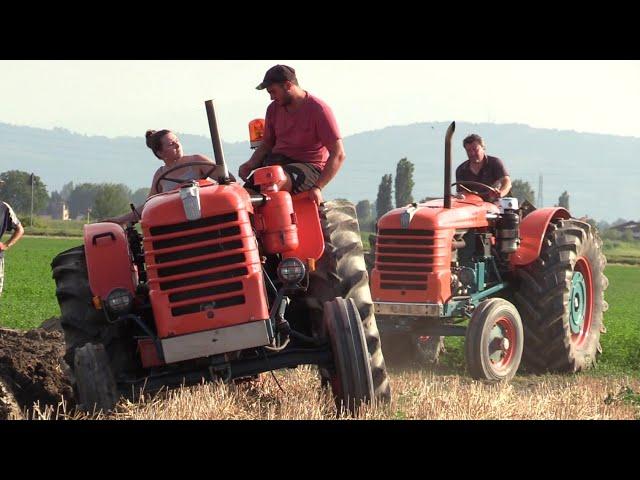 Old tractors plowing - FIAT, Fiatagri, Ford, New Holland & Same