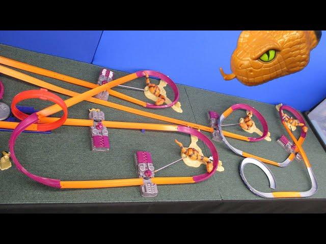 Track Time! The Snake Pit with Hot Wheels Serpent's Revenge Track Parts 16H