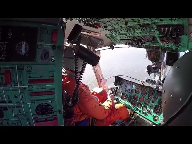 Russian Navy Ka-27 dropping anti-submarine depth bombs