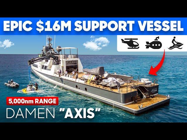 The ULTIMATE Billionaire Toy Chest? On Board this 180ft Powerhouse | Damen YS5009 AXIS Tour & Review