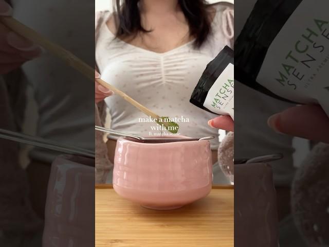 make an iced matcha with me #matcha #matchalatte #matcharecipe #pinterest #aesthetic #foryou