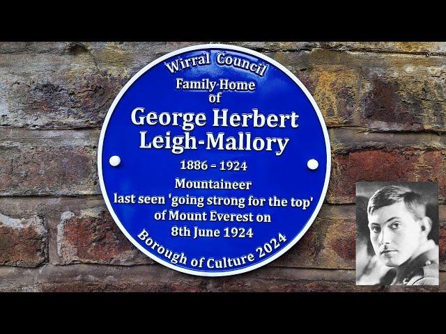 George Mallory Blue Plaque Unveiling, Wirral