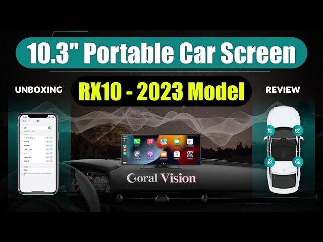 Latest 10.3'' Portable Car Screen - Coral Vision RX10    UNBOXING REVIEW