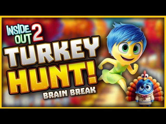 Inside Out Turkey Hunt!  Autumn Brain Break  Thanksgiving Games  Danny Go Noodle  Just Dance