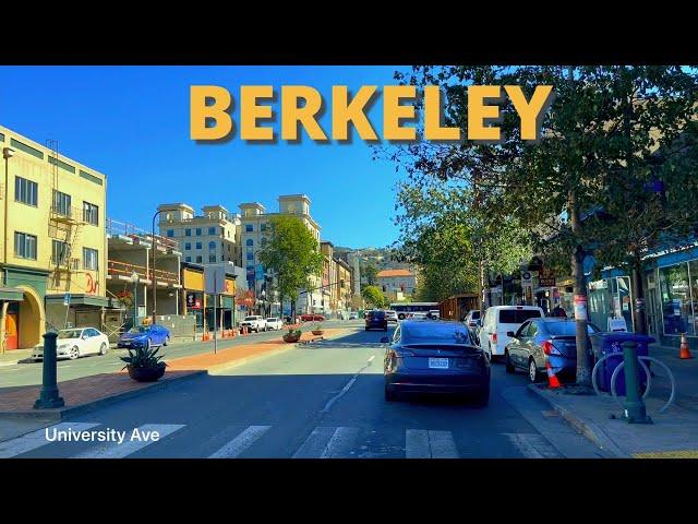 BERKELEY CALIFORNIA - ( 4th Street , Train Station Area ) Driving Tour - USA