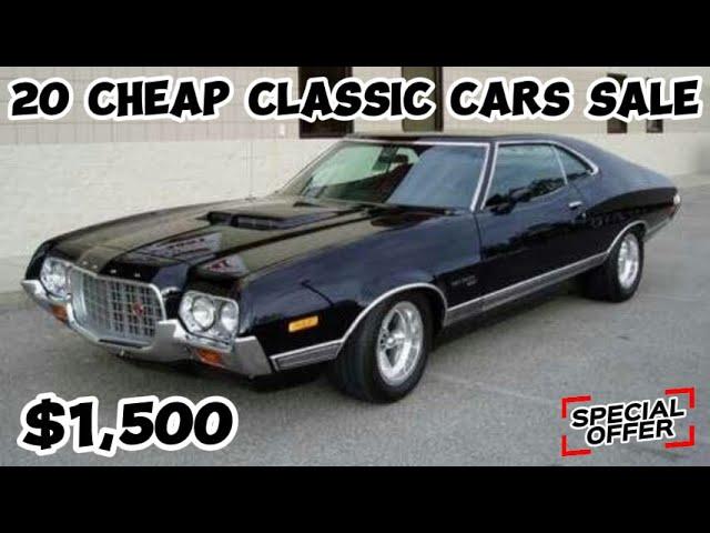 20 Cheap Classic Cars! Up for Sale by Owners, Today's Garage Gold Finds !!