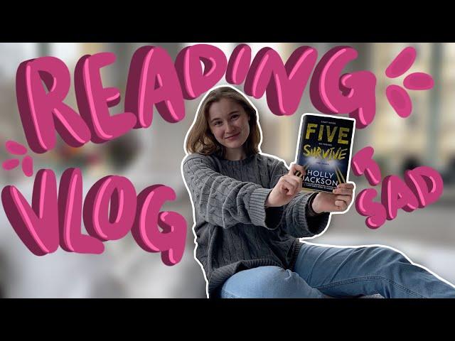 reading FIVE SURVIVE  *spoiler free reading vlog*