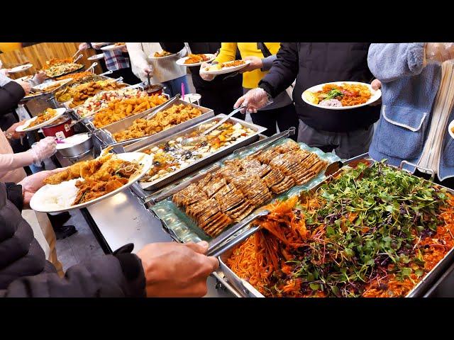 mazing ! Over 30 Korean Buffet Dishes | Korean food