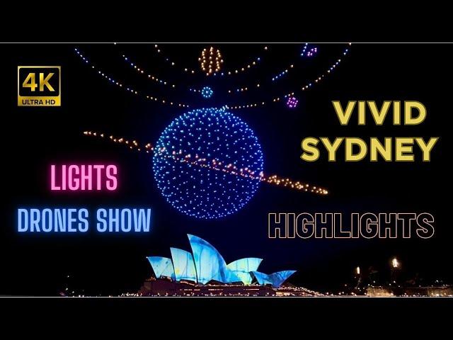 [4K] THE BEST OF VIVID SYDNEY HIGHLIGHTS |  SYDNEY AUSTRALIA TV