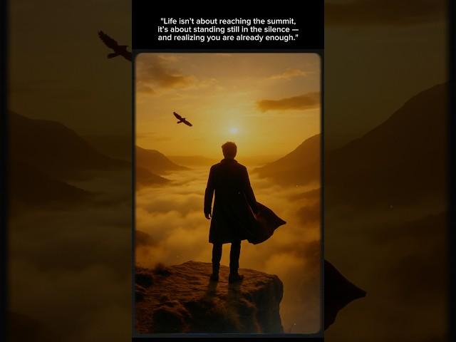 “Standing Still Above the Clouds | A Deep Life Lesson” #lifequotes #shorts #viral #uk #usashorts