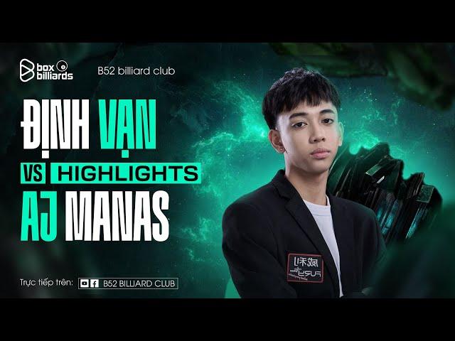 HIGHLIGHTS | ALBERT JAMES MANAS VS ĐỊNH VẠN | RACE TO 15 | BILLIARDS POOL VN | SHOWMATCH