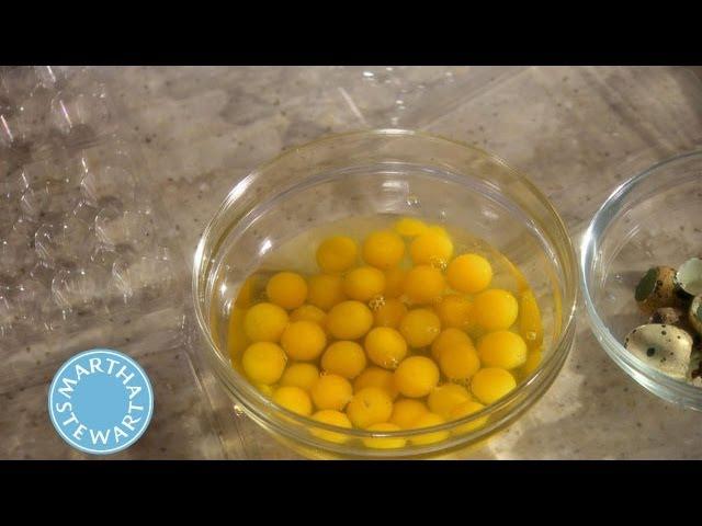 Cracking Quail Eggs ⎢ Martha Stewart's Cooking School