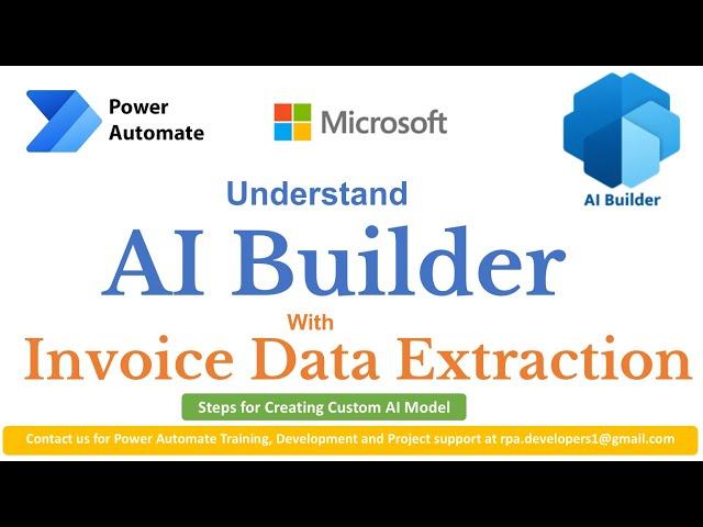 Power Automate AI Builder Invoice Processing | AI Builder Invoice Processing | AI Builder Tutorial