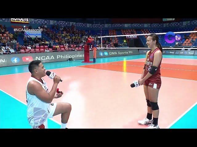 NCAA Season 98: Regine Arocha gets a surprise wedding proposal from her boyfriend Rey Taneo