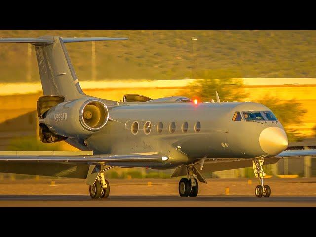 (4K) Busy Corporate Jet Action at Scottsdale Executive Airport (KSDL)