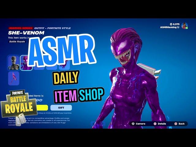 ASMR Fortnite NEW Agony and She-Venom Skins! Daily Item Shop  Relaxing Whispering 