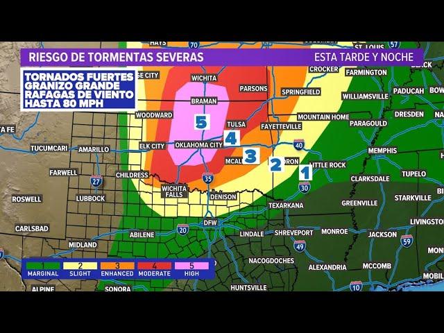 LIVE RADAR: Tracking rare level 5 "high risk" severe weather in Oklahoma