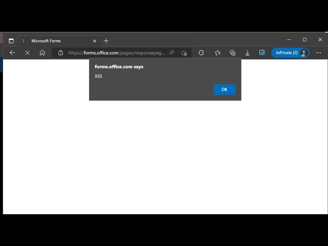 3,000$ Bug Bounty Rewards from Microsoft Forms: Reflected XSS Vulnerability