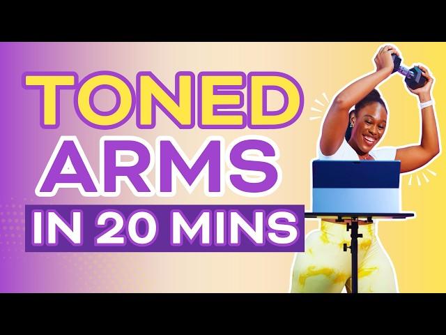 TONED ARMS WORKOUT | A FUN 20 min UPPER BODY WORKOUT you can do AT HOME