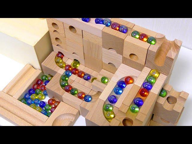 Marble Run Wooden Cuboro MIX Course Summary Video